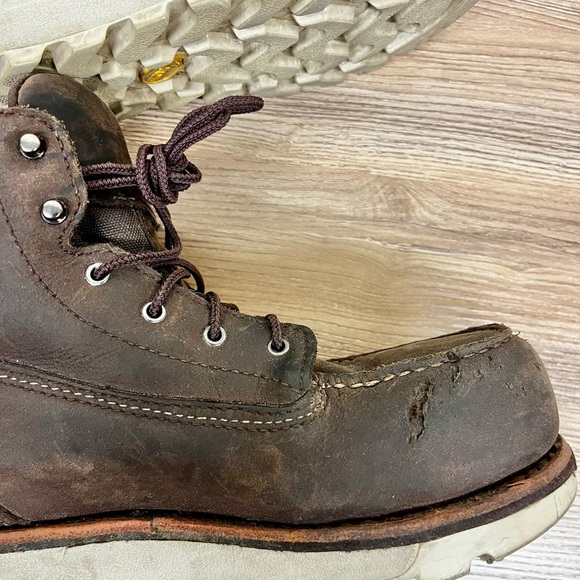 Red Wing Traction Tred Lite #2444 Size 6.5B Safety Toe Waterproof Work Boots - Picture 5 of 10